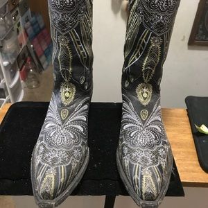 old gringo black embroidered boots